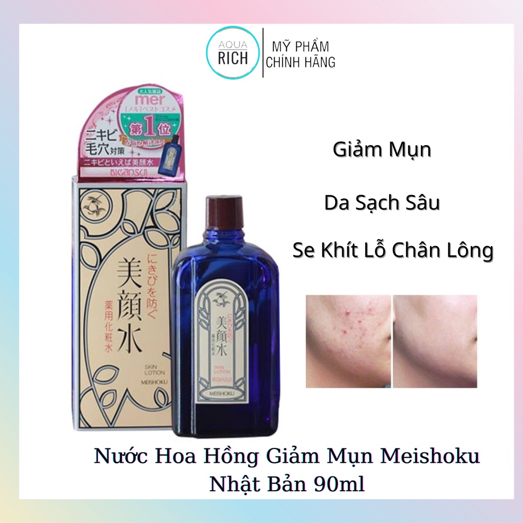 Nước Hoa Hồng Giảm Mụn Meishoku Nhật Bản 90ml