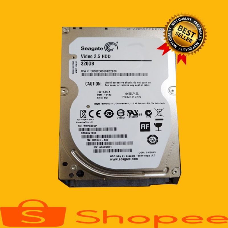 Laptop Hdd 320 Gb Seagate 2.5 "