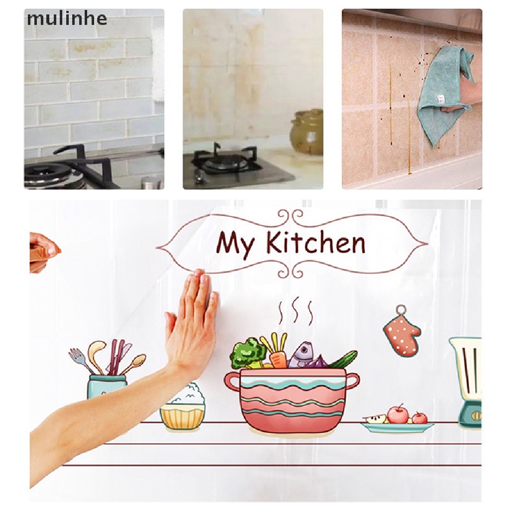 Giấy Dán Tường Nhà Bếp Chống Thấm Nước Và Dầu Mỡ Kích Thước 30 * 90cm 60 * 90cm