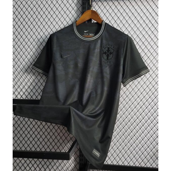 Áo Thun Bóng Đá Màu Đen Phiên Bản Đặc Biệt Của Đội Tuyển Brazil 22 2