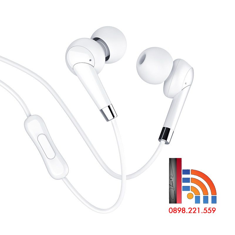 Tai nghe CÓ DÂY 3.5mm Hoco M60 & M58 có Mic đàm thoại dùng cho  ss Oppo xiaomi-màu đen/ trắng