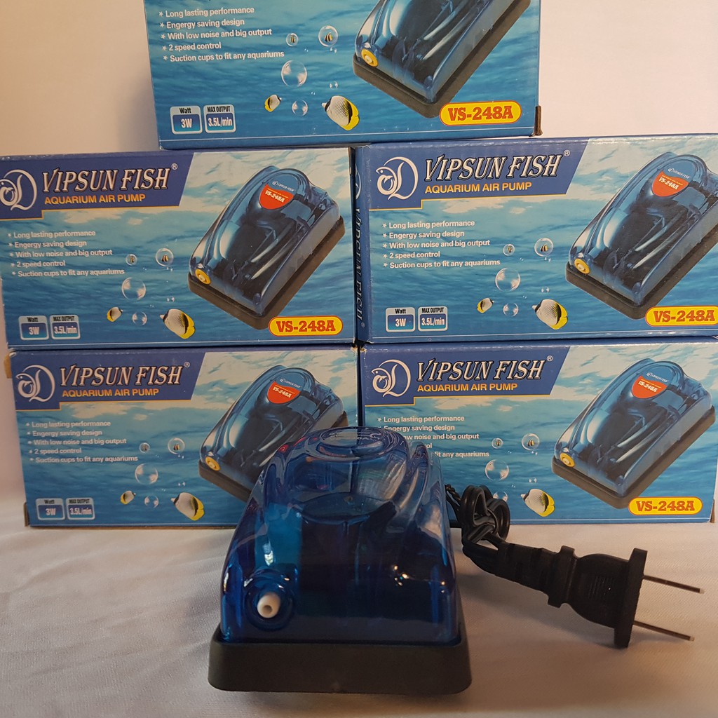 Máy Sủi Khí Oxy 1 vòi Vipsun VS-248A - Tặng 1m Dây, 1 Đá