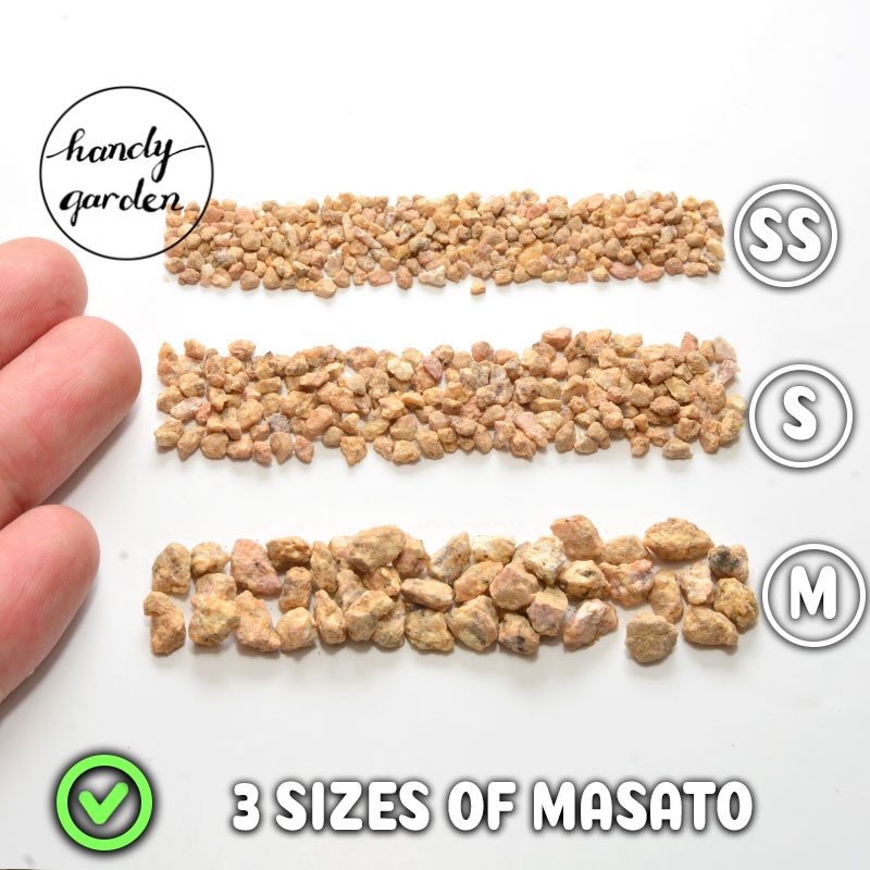 Đá khoáng MASATO Premium sạch bụi vụn, chuẩn kích thước 1-2mm, 2-4mm, 4-8mm, đá Maifan