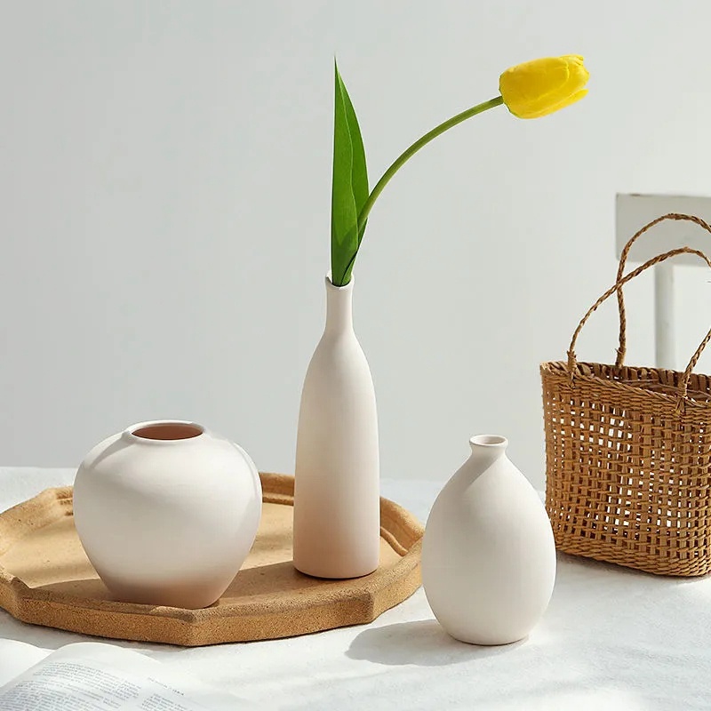 Lọ Hoa Bằng Sứ Phong Cách Bắc Âu Dùng Trang Trí Nhà Cửa