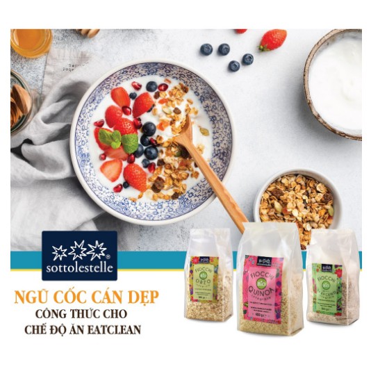 Kiều Mạch Hữu Cơ Cán Dẹp Sottolestelle 500g