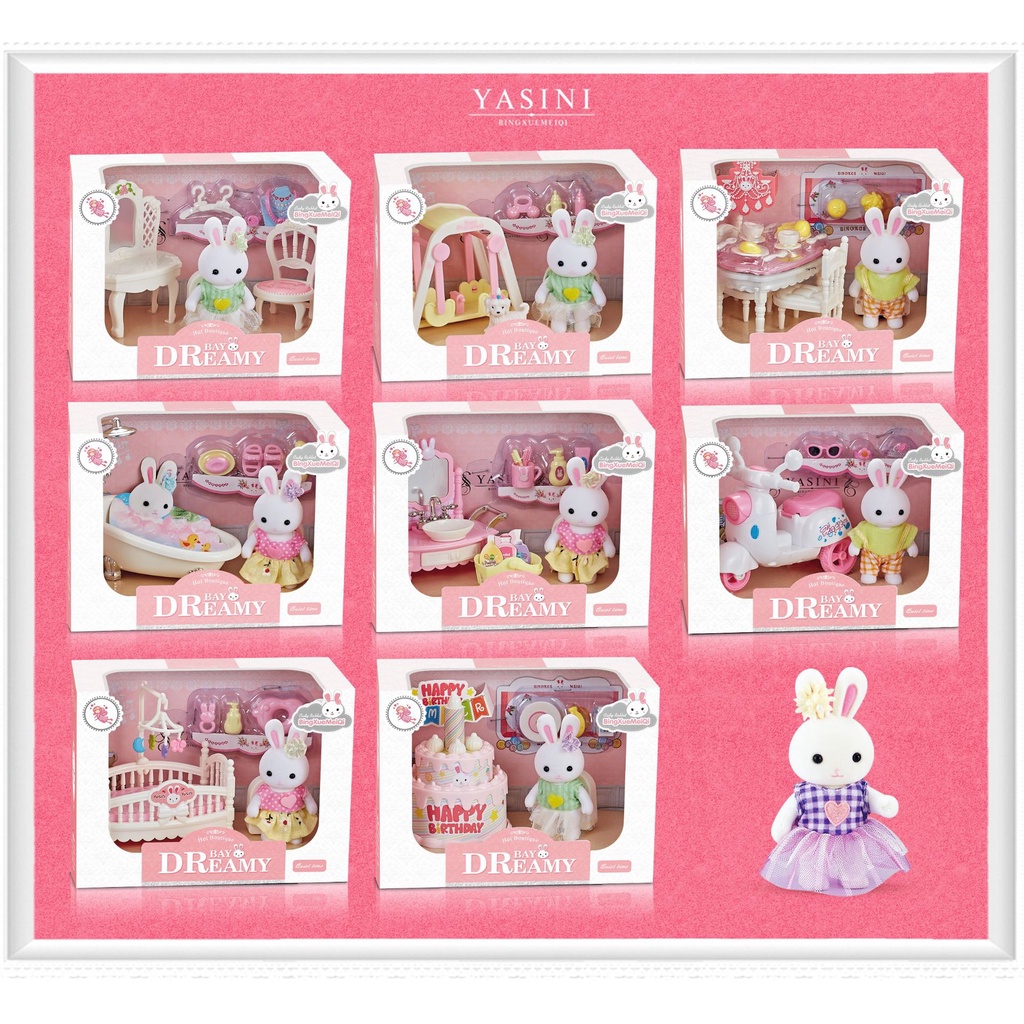 Mô Hình Đồ Nội Thất Phòng Tắm Cho Bé Phong Cách Giáng Sinh