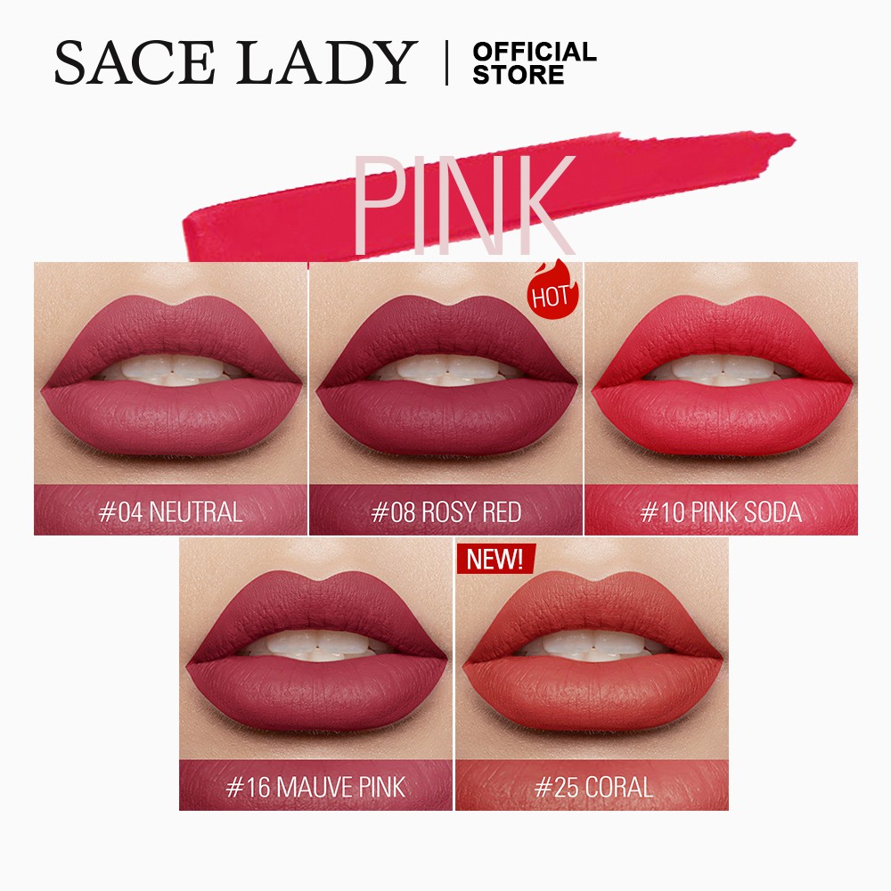 Son SACE LADY màu tuyệt đẹp chống nước lâu trôi đến 12 giờ6ml | BigBuy360 - bigbuy360.vn