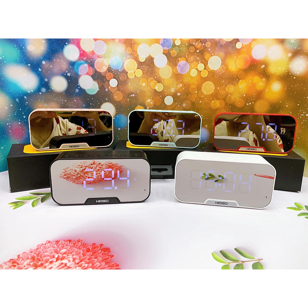 HOT_LOA BLUETOOTH KIÊM ĐỒNG HỒ BÁO THỨC KIMISO K10 CÓ ĐÈN LED HỖ TRỢ THẺ NHỚ, JACK 3.5MM_Bomishop