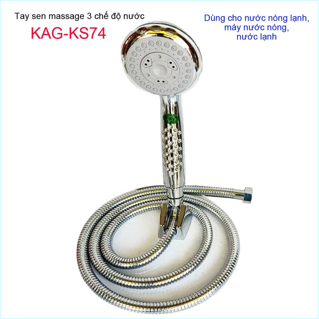 Vòi sen tắm cao cấp KAG-KS74 trọn bộ, Best Sales shower head vòi sen tia nước mạnh sử dụng tốt