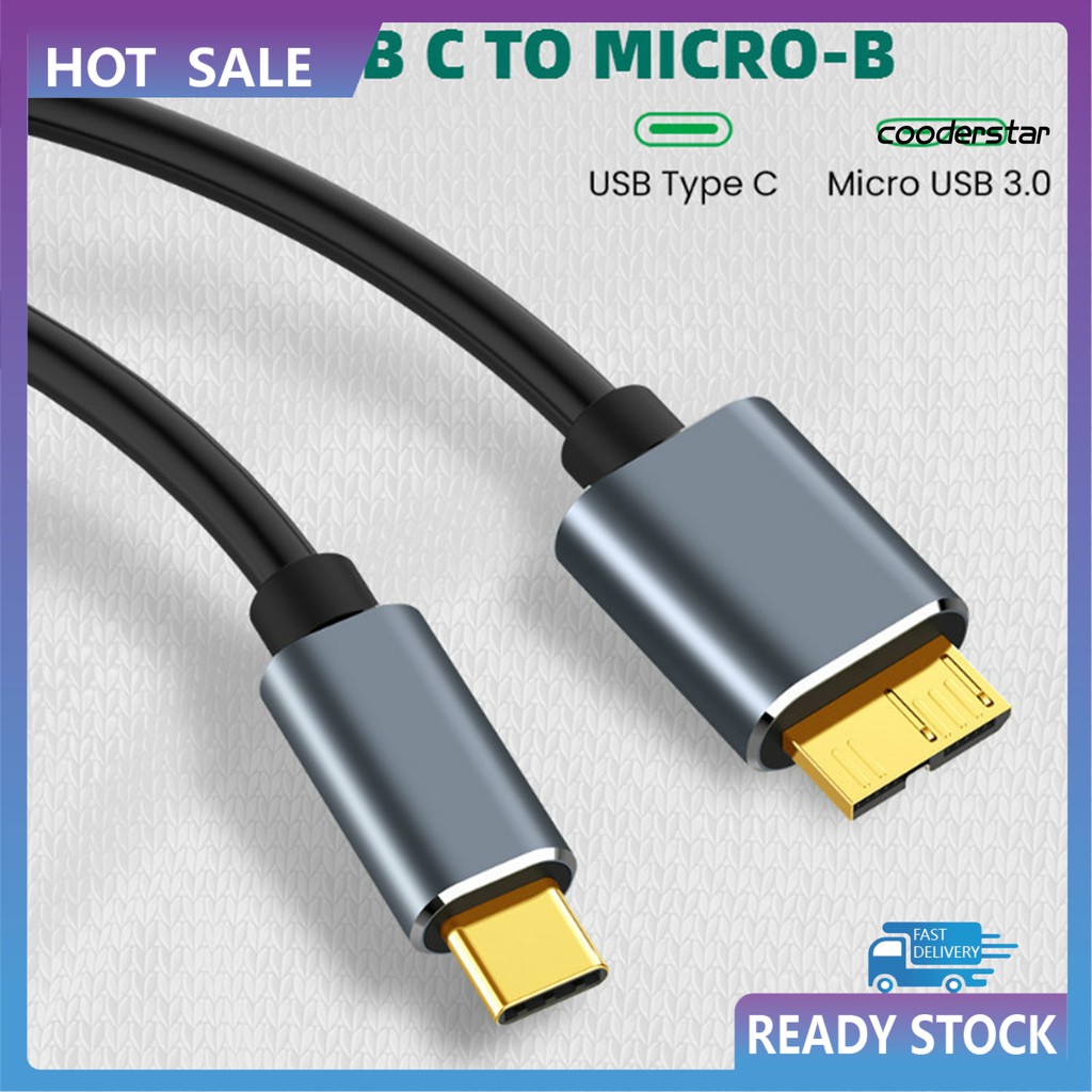 Dây cáp ổ cứng 50 / 100 / 150cm Usb 3.1 Type-C sang Usb 3.0 Micro-Usb 5gbps cho máy tính để bàn | BigBuy360 - bigbuy360.vn