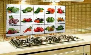 SET 2 TẤM DECAL DÁN BẾP CÁCH NHIỆT