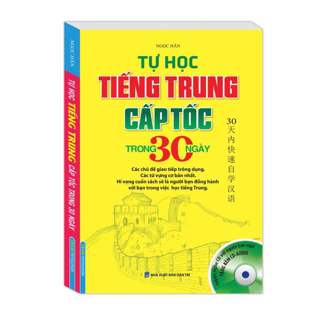 Sách - Tự học tiếng Trung cấp tốc trong 30 ngày (kèm CD)