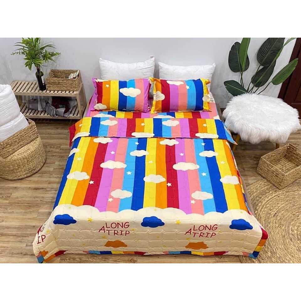 Bộ Chăn Ga Gối Cotton Poly Chăn Hè Cao Cấp 5 Món- Được Chọn Mẫu | BigBuy360 - bigbuy360.vn
