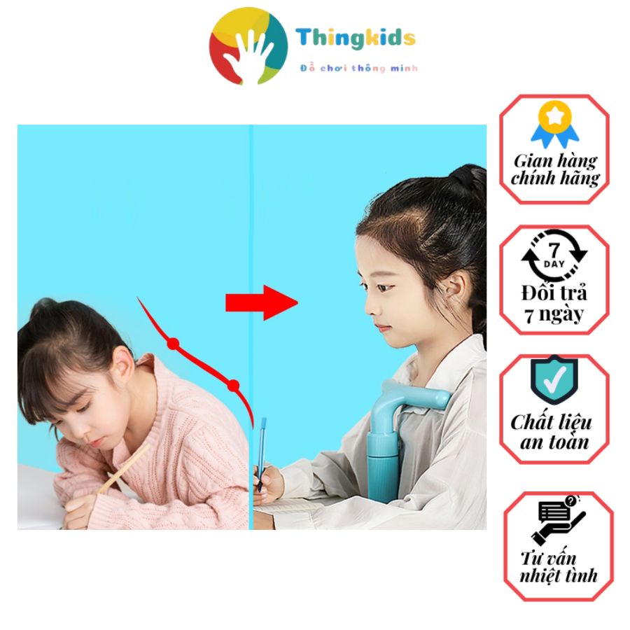 Giá đỡ ngực kẹp bàn chống cận thị, chống gù lưng cho bé học bài