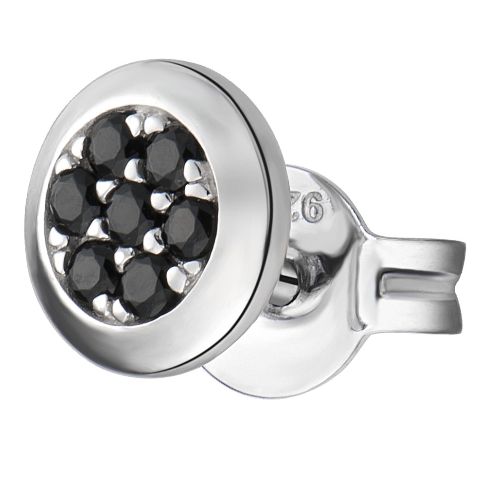 Bông tai Bạc đính đá Sythentic PNJSilver ZT00K000054