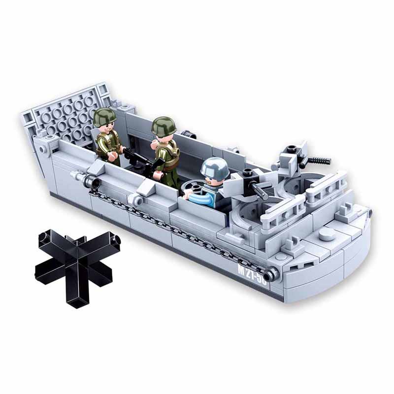 SLUBAN Bộ Đồ Chơi Lắp Ráp Quân Đội 182 Mảnh B0855 WW2