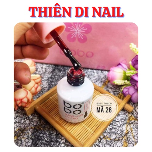 Sơn thạch rượu, sơn thạch BoBo màu rượu vang Thiên Di Nail