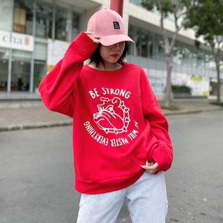 Usthebasic - Áo Sweatshirt Be Strong