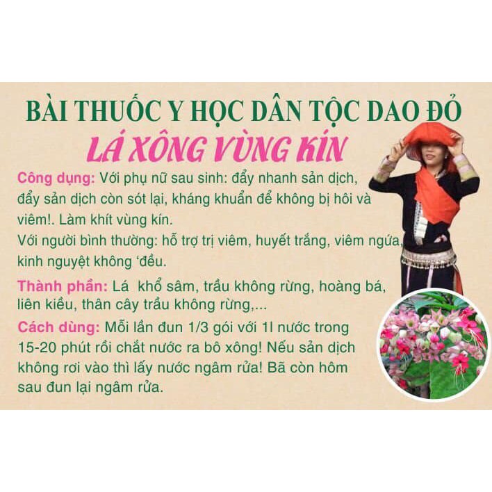 #Combo 3 xông vùng kín #tặng 1 muối chườm thảo dược/phụ nữ sau sinh/bài thuốc người dao đỏ