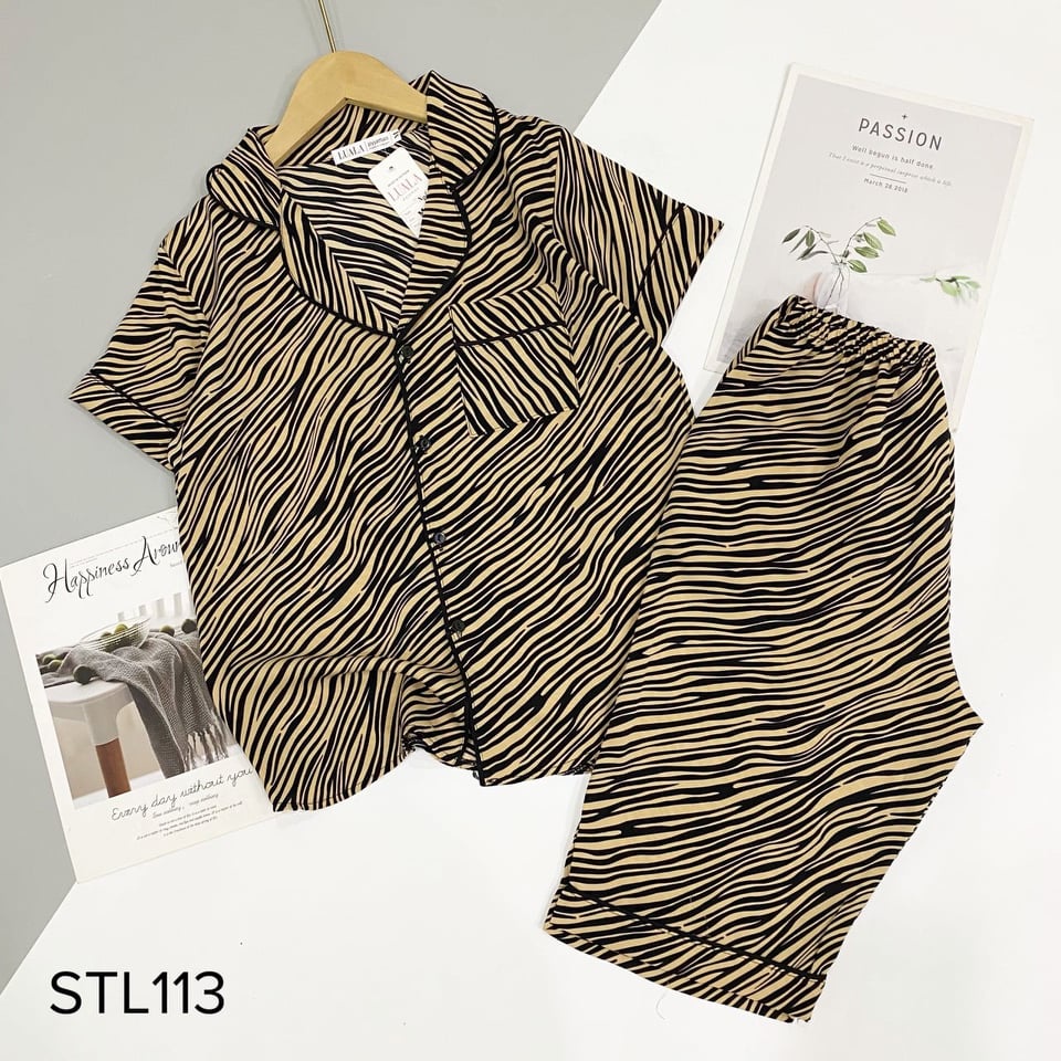 Bộ Pijama lửng mặt nhà chất Mango cao cấp có size | BigBuy360 - bigbuy360.vn