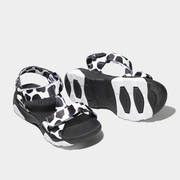 SHONDO | Sandal Shondo Girly đen quai bò sữa GIM1011