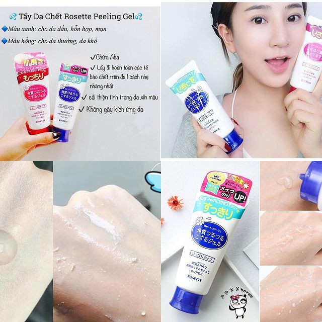 Gel Tẩy Tế Bào Da Chết Rosette Gommage Peeling Gel Nhật Bản, Tẩy Tế Bào Chết Cho Da Mặt