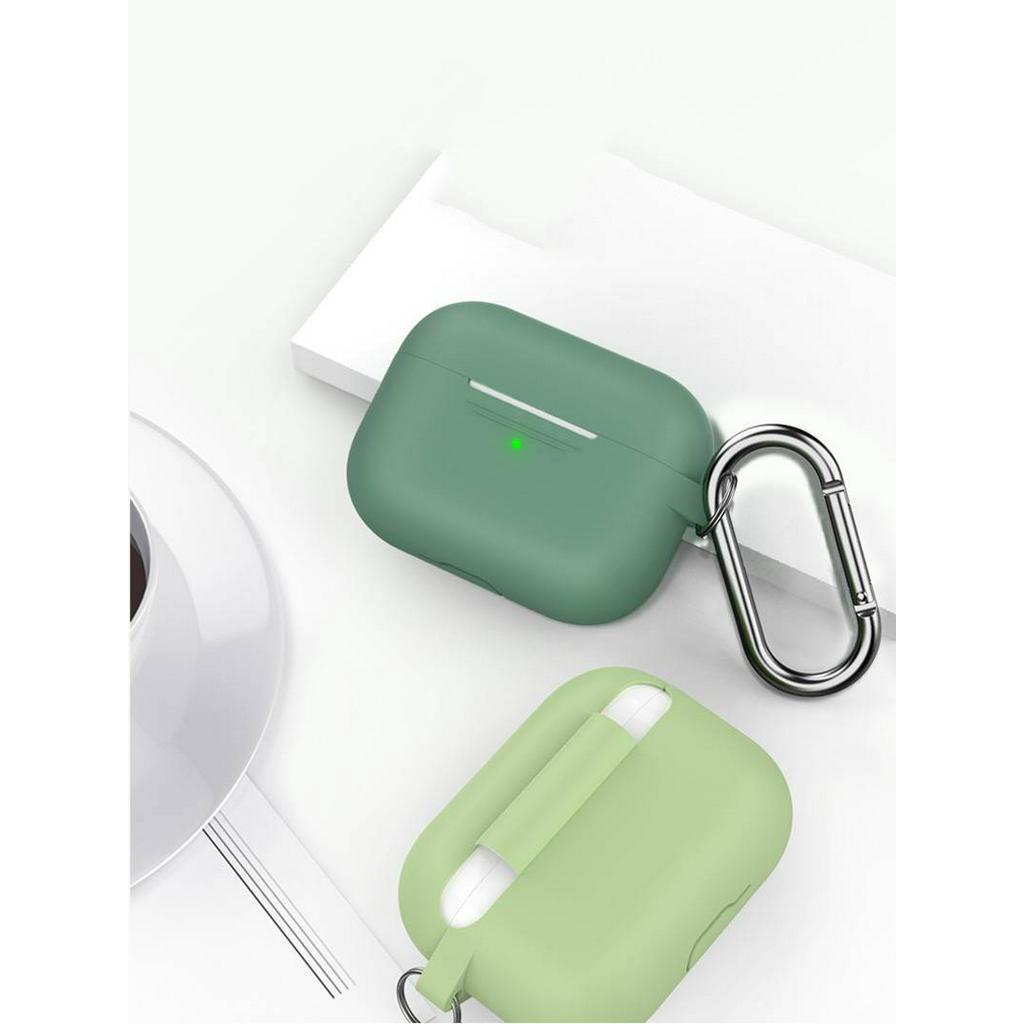 Vỏ bảo vệ hộp sạc tai nghe bluetooth không dây bằng silicon dẻo thích hợp cho Airpods Pro 3 2019