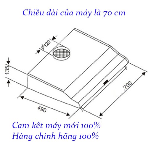 Máy hút mùi Canzy CZ 2070b-70cm