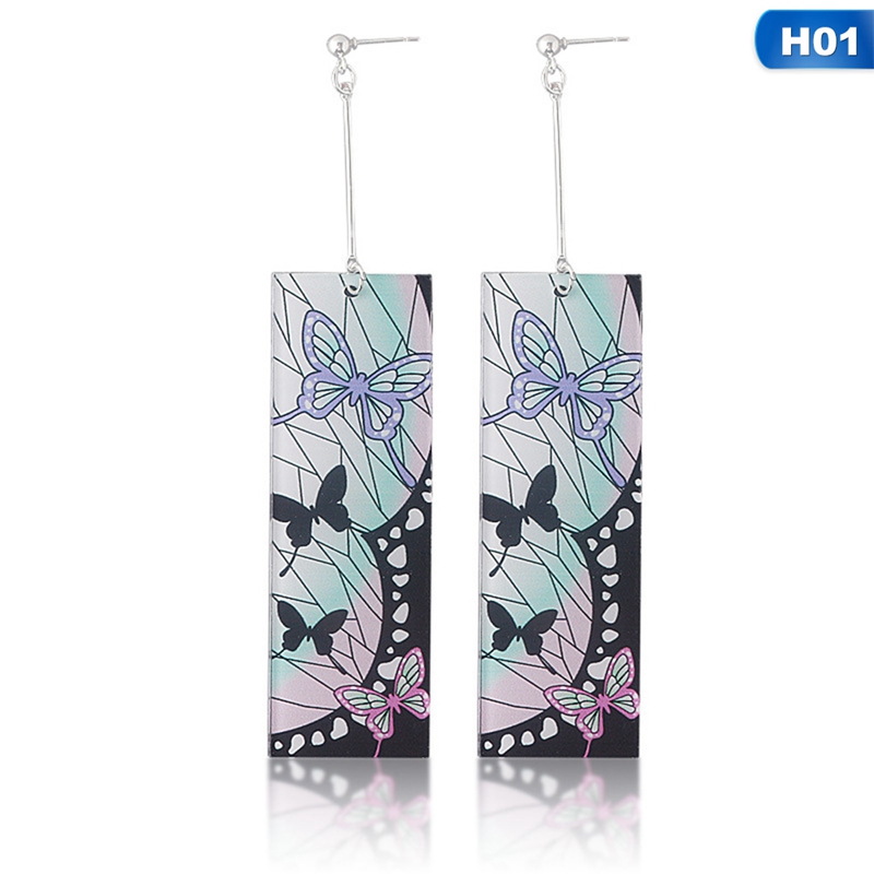 flowersqueen Hoa Tai Dáng Dài Hình Quỷ Phong Cách Anime Nhật Bản