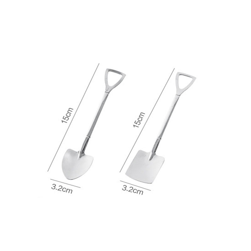 Muỗng hình xẻng xúc thức ăn bằng thép không gỉ sáng tạo jp5