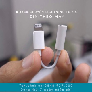 [ZIN THEO MÁY i.IPHONE]  Jack Chuyển Lightning to 3.5