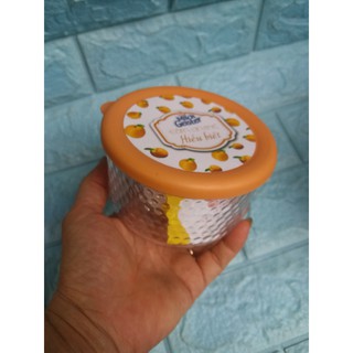 Chén thủy tinh nắp nhựa hoa văn