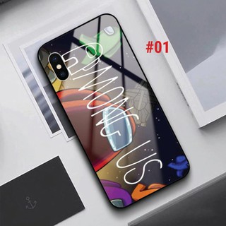 Ốp lưng kính Samsung Galaxy Note 8 Note 9 Note 10 Note 10 Plus in hình AMONG US