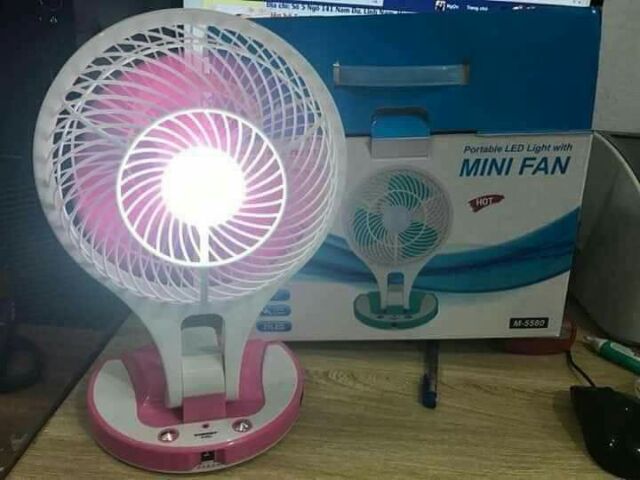 Quạt tích điện mini fan 5580