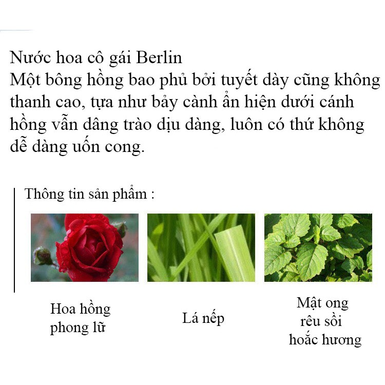 Nước hoa Berlin Girls Student dành cho nam nữ 100ml | Thế Giới Skin Care