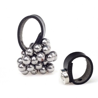 [Có Sẵn] Nhẫn Nam Châm Hít Bi Inox
