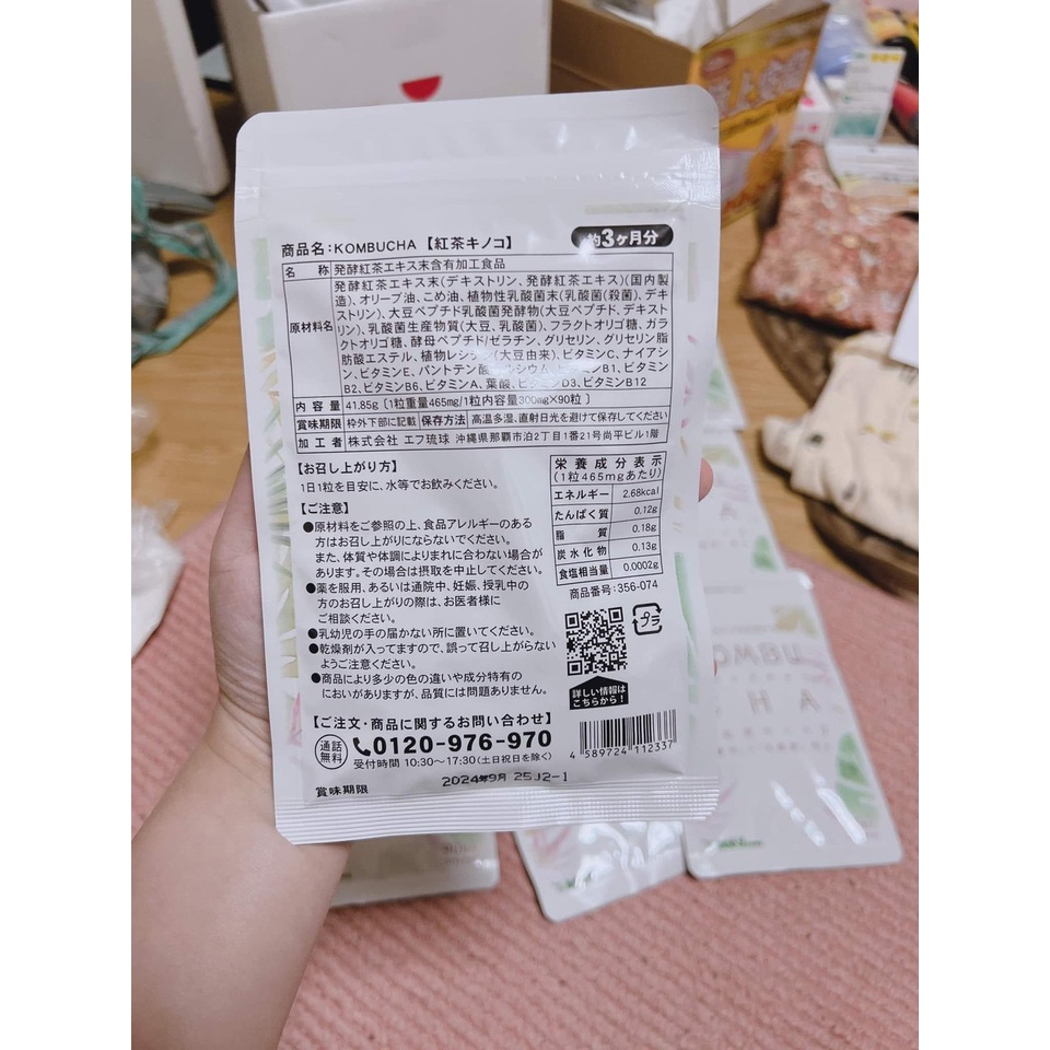 Viên giảm mỡ KOMBUCHA SEEDCOMS Nhật Bản - 90viên