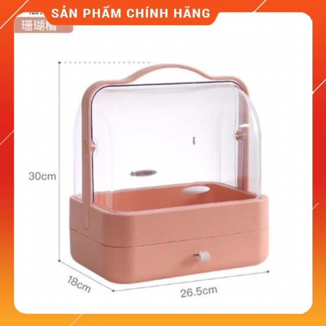 [Giảm 50%] Hộp đựng mỹ phẩm nhiều ngăn cao cấp có nắp đậy rất tiện dụng - Loại To