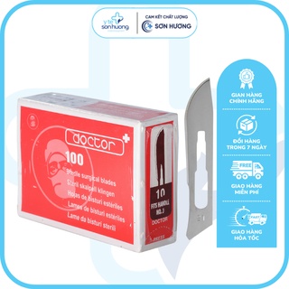 LƯỠI DAO MỔ DOCTOR SỐ 21 (Lưỡi thẳng, bản nhỏ, đầu mũi bầu)