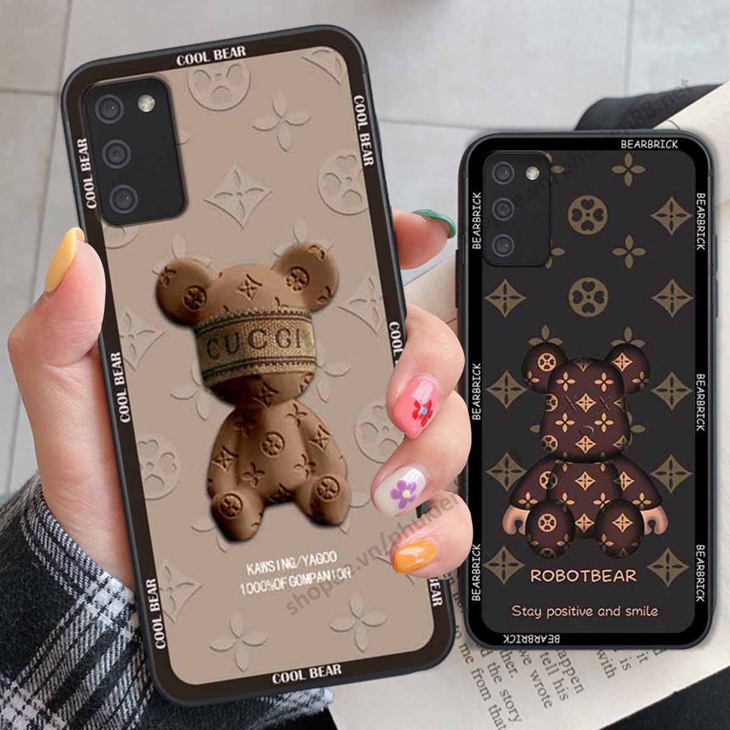 Ốp Samsung A02s / A03s bear, k@ws thương hiệu phong cách ốp lưng thời trang cao cấp