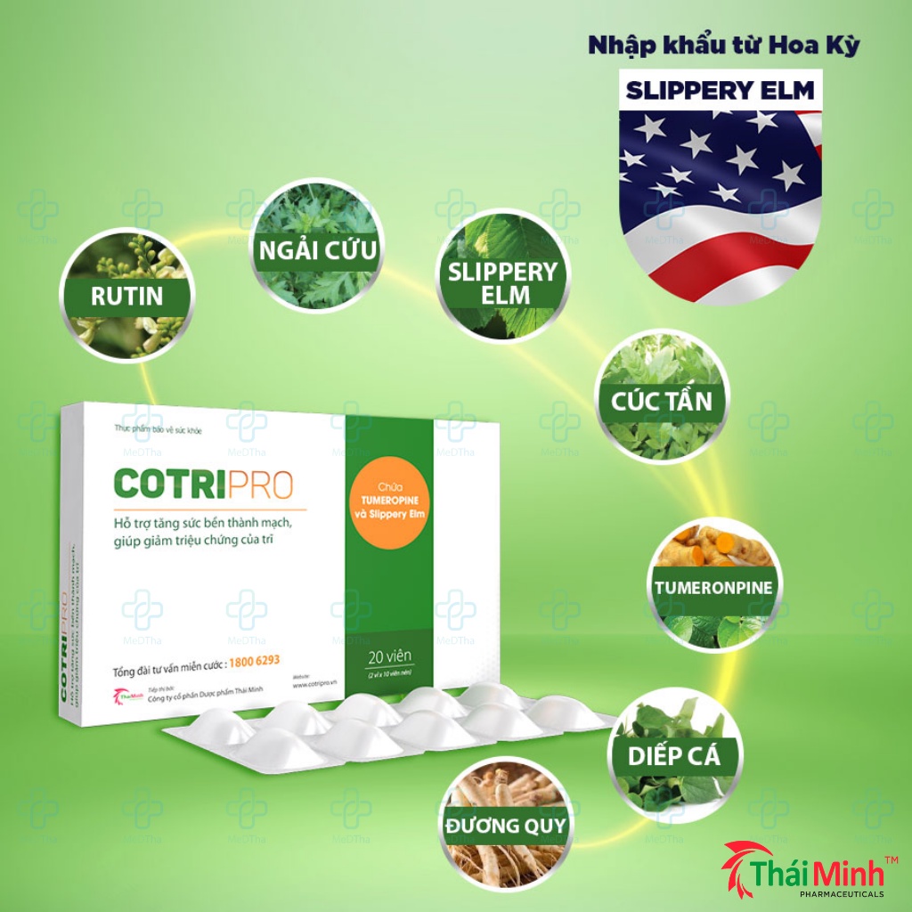 Cotripro Gel - Gel Bôi Trĩ, Táo Bón, Ngải Cứu, Giải Nhiệt, Dịu Mát, Săn Se Da