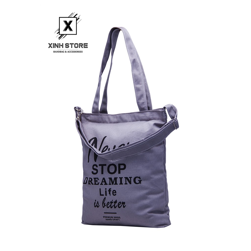 Túi Vải Tote 3 Dây Cao Cấp Xinh Store