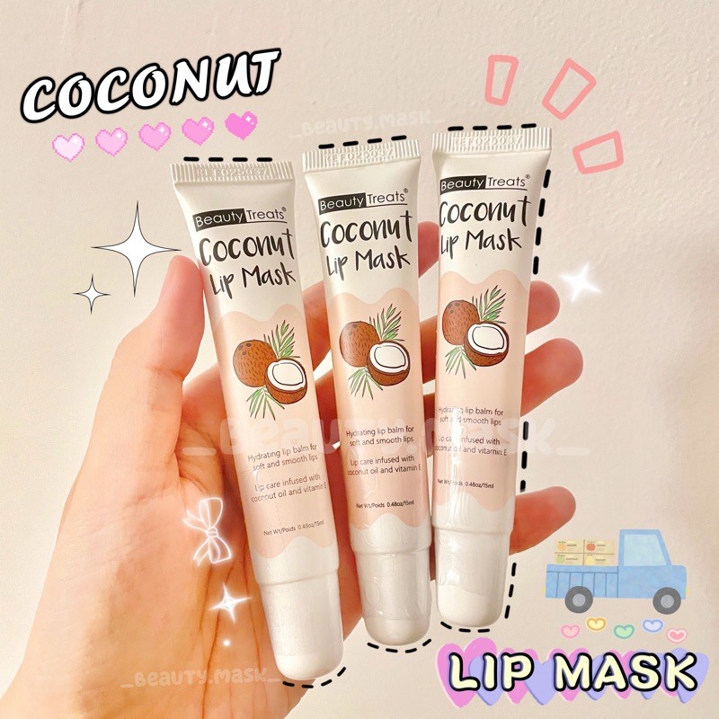 💋🥥 Coconut Lip Mask - son dưỡng môi bé dừa đến từ nhà Beauty Treats (Mỹ) 🥥💋