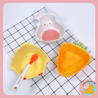 Bát ăn dặm bát gốm sứ cao cấp hình thú,hoa quả cho bé goodbabyvn - ảnh sản phẩm 3