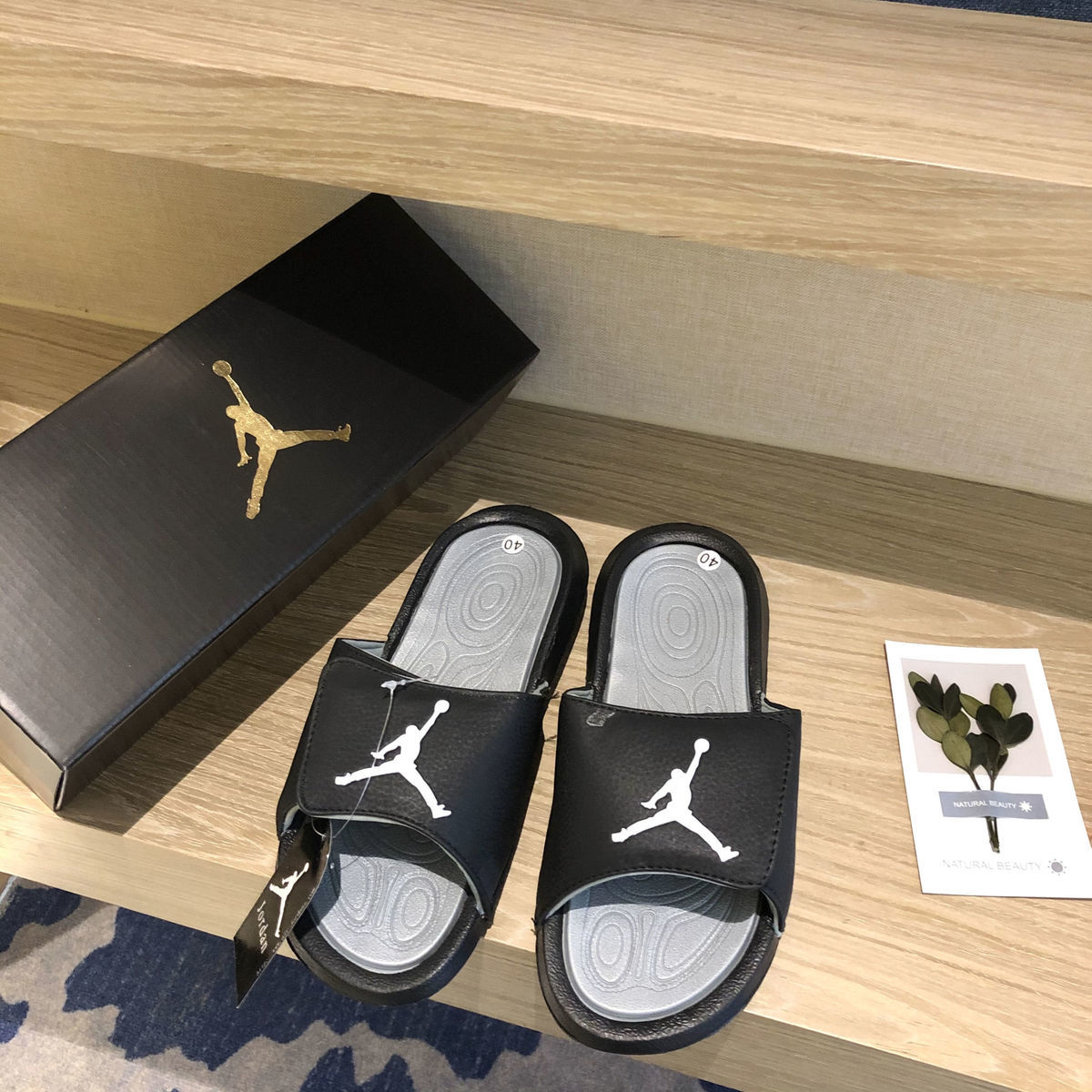 Dép Air Jordan nam và nữ vài miếng dán ma thuật AJ Joe 6 người bay bóng rổ chống trượt