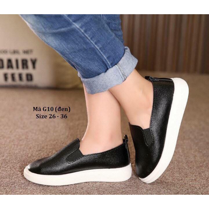 Giày Slip Ons Cho Bé 3 - 10 Tuổi Kiểu Dáng Cá Tính G10