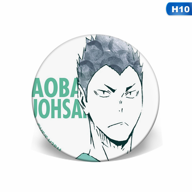 flowersqueen Huy Hiệu Cài Áo Hình Nhân Vật Haikyuu