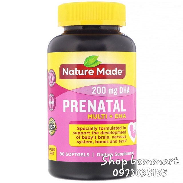 Vitamin bầu mỹ nature 150 viên