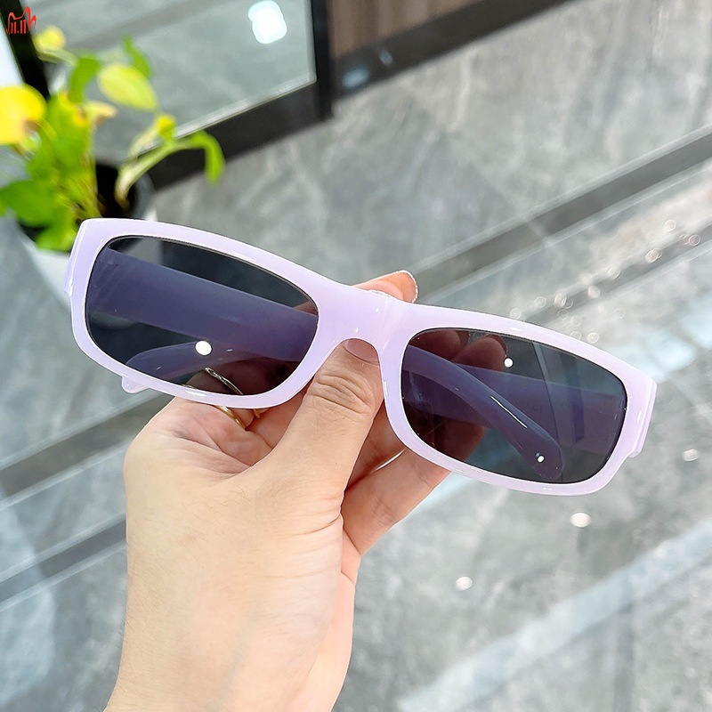Kính Mát Hình Chữ Nhật Phong Cách Retro Dành Cho Nữ