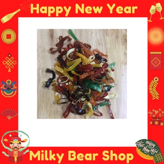 Thun cột tóc đen/mix màu/cà phê bản to 100gr